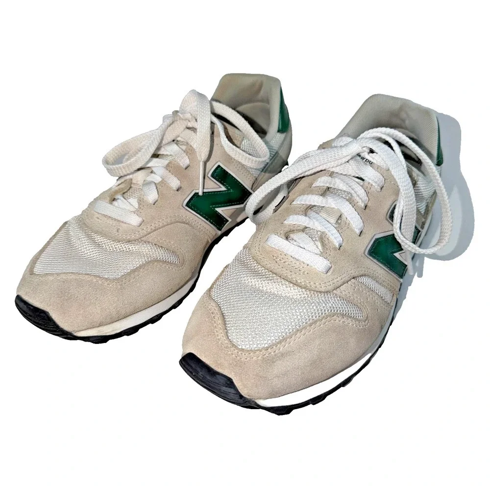 Men‎ 7.5 US New Balance Low Cut Sneakers White Green Ml373Vt2  Women's 9.0 US